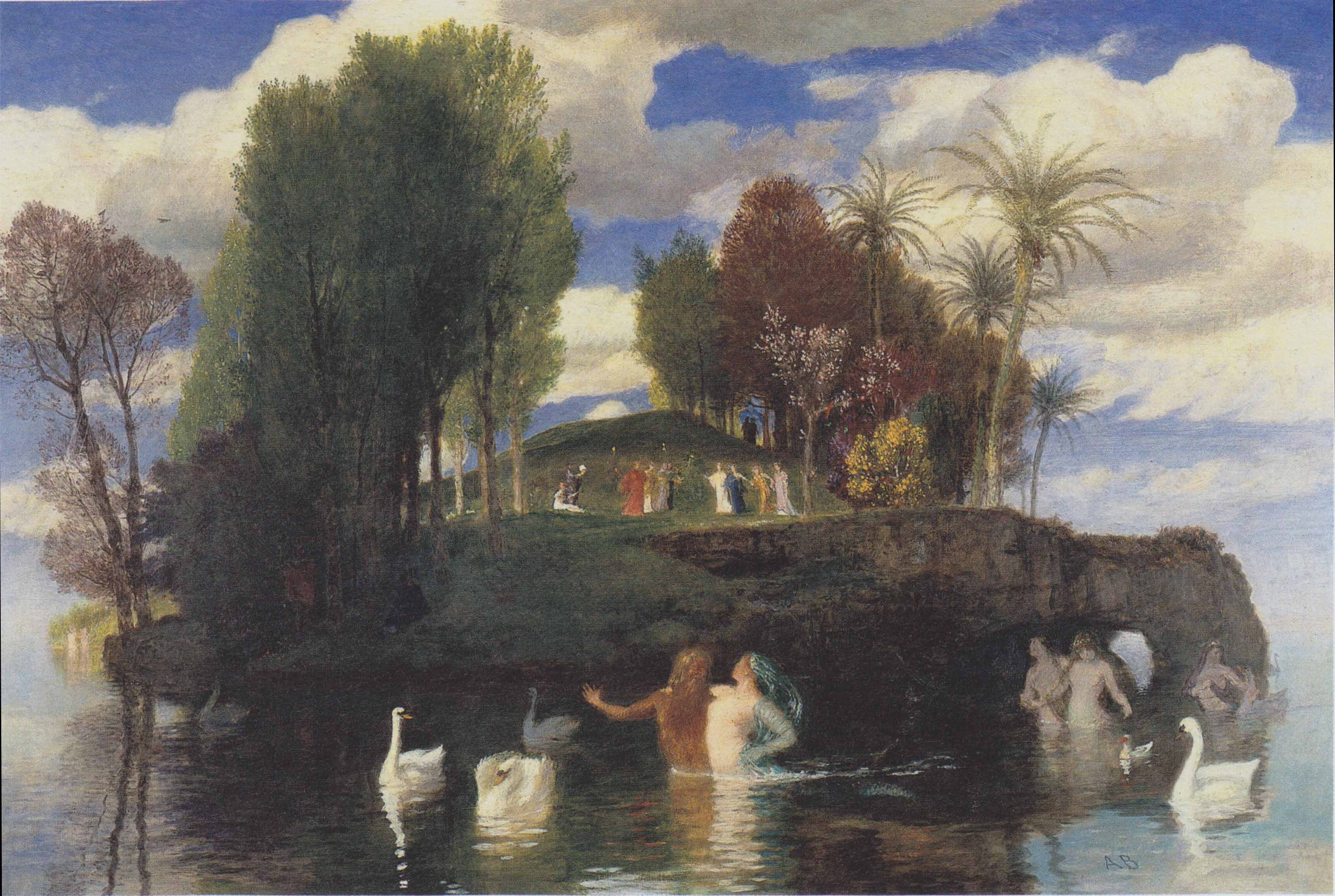 Arnold Bocklin The island of life